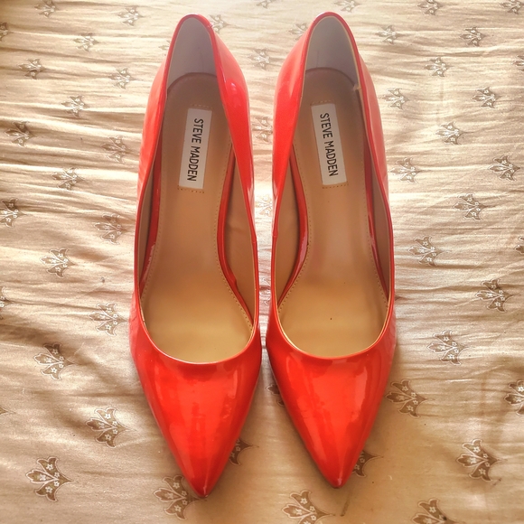 Steve Madden Shoes - Steve Madden Women's Red Patent Pointed-Toe Pumps